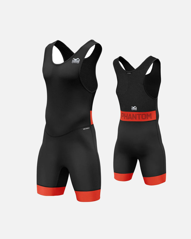Phantom Athletics Worstelsinglet Storm Børn - Sort/Rød/Sort/Blå