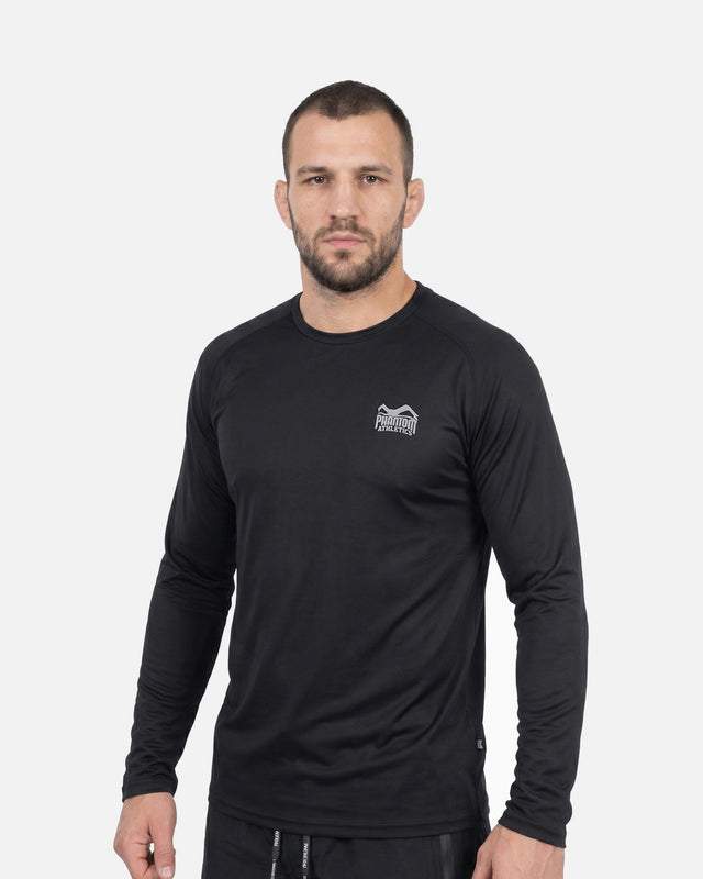 Phantom Athletics Trainingsshirt Tactic-V Lange Ärmel – Schwarz