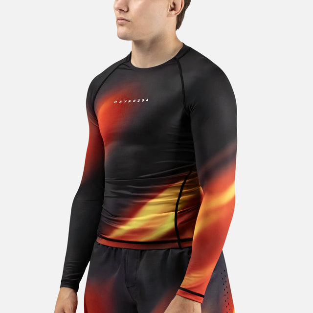Rashguard Hayabusa Apex Nova s dlouhými rukávy – Oranžový
