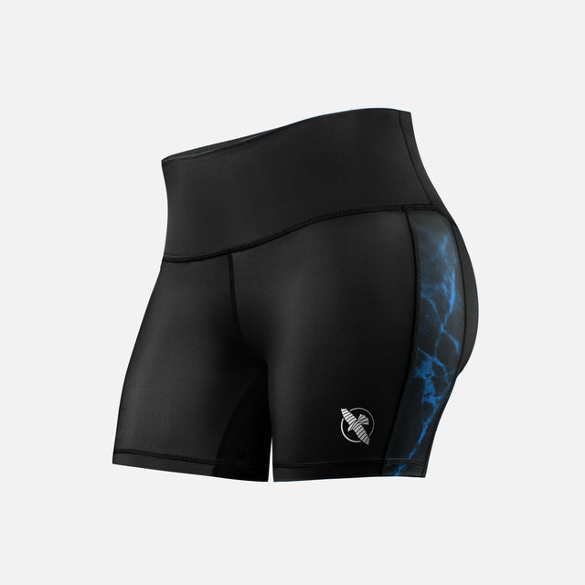 Calções de BJJ Hayabusa x UFC Compressão Mulher – Preto/Azul