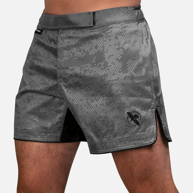 Hayabusa MMA-shorts Hex Mid-Thigh - Grå