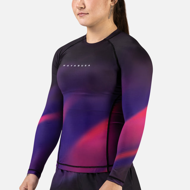 Hayabusa Rashguard Apex Nova Lange ærmer Dame - Lilla