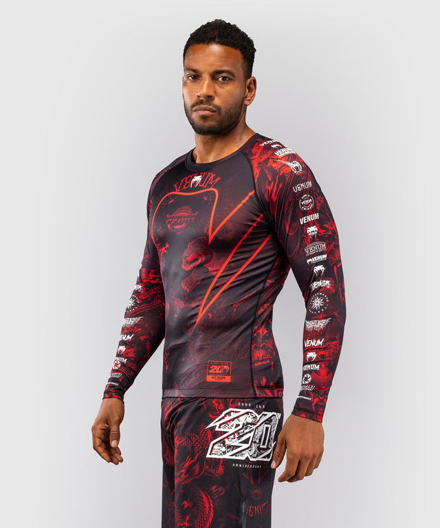 Rashguard Venum 20th Anniversary Maniche Lunghe – Nero/Rosso