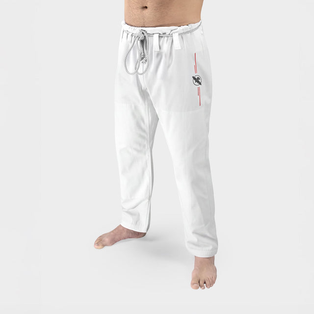 Pantaloni BJJ Hayabusa Valor Twill – Bianco