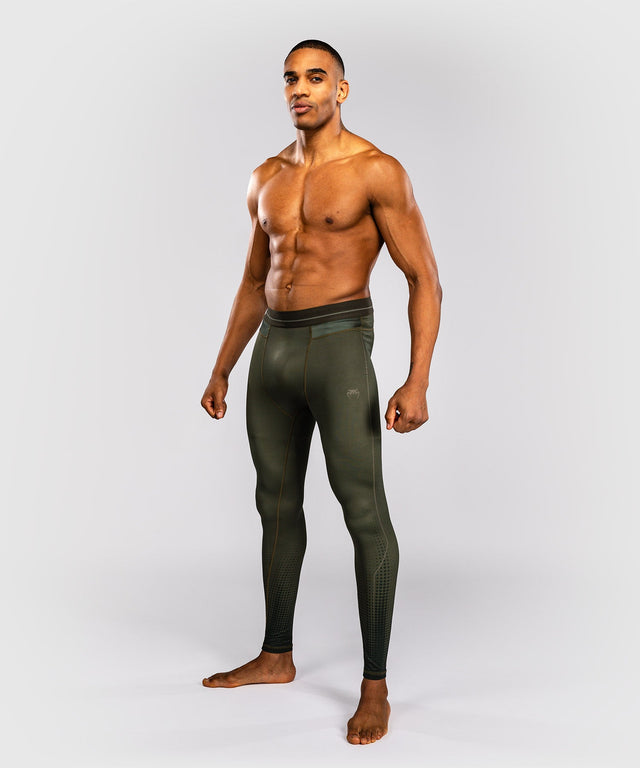 Shorts de compression Venum Stealth – Kaki/Vert armée