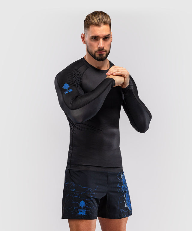 Rashguard Venum Thunder Dragon Dlouhé rukávy – Černá/Královská modrá