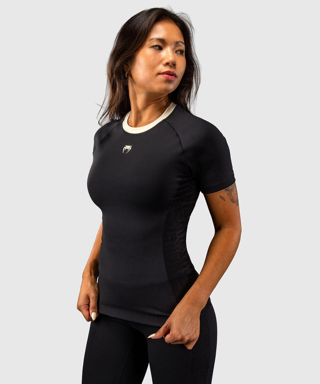 Dámský rashguard Venum Viper Krátké rukávy – Černý
