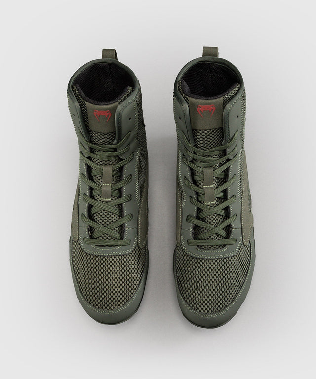 Venum Boksesko Contender – Khaki/Rød