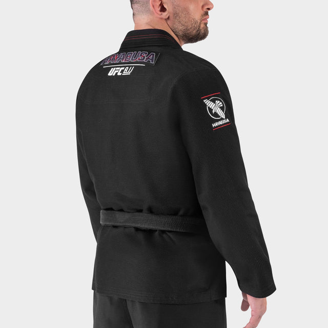 Kimono de BJJ Hayabusa x UFC – Jaqueta Lightweight – Preto
