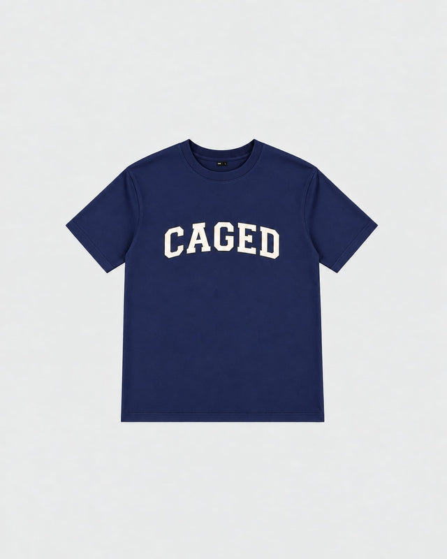 T-shirt Caged Varsity – Blu navy