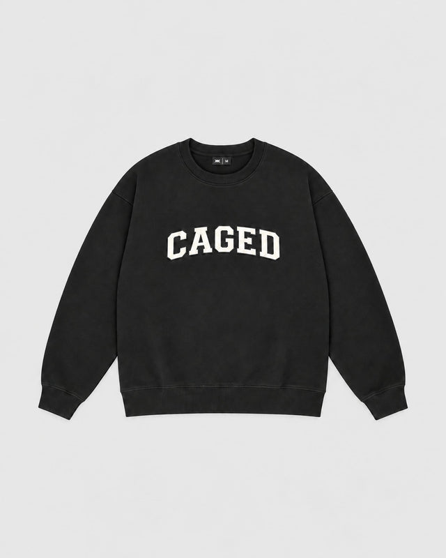 Caged Sweater Varsity – Schwarz