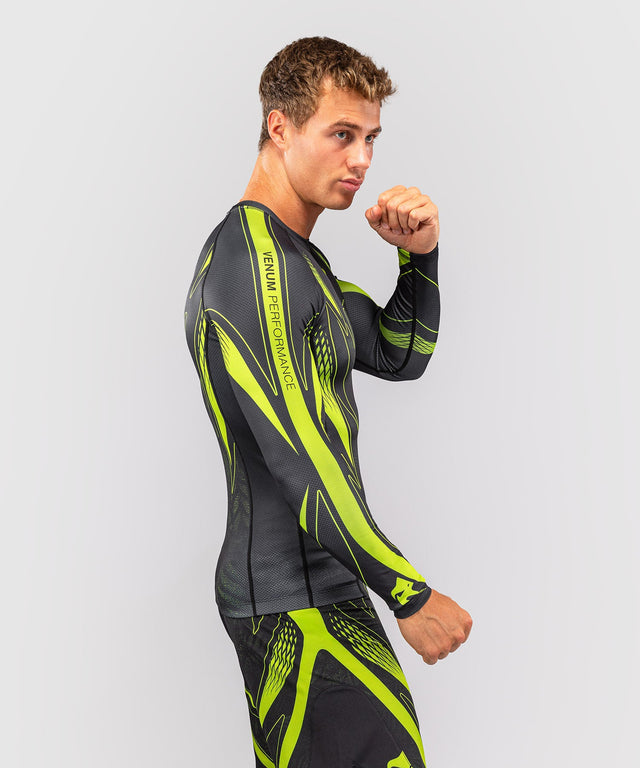 Venum Rashguard Amazonia Reborn Lange Ærmer - Sort/Grøn