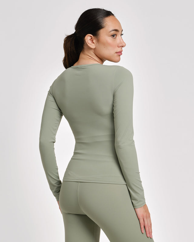 Caged Aspire Long Sleeves – Sage Green