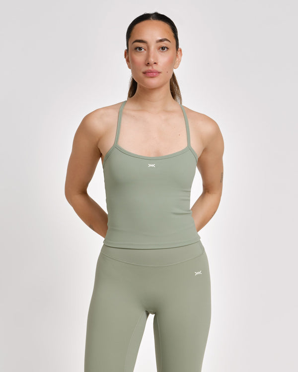 Caged Tank Top Aspire – Sage Green