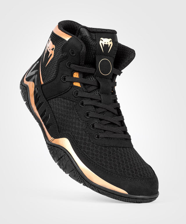 Botas de lucha Venum Elite – Negro/Bronce