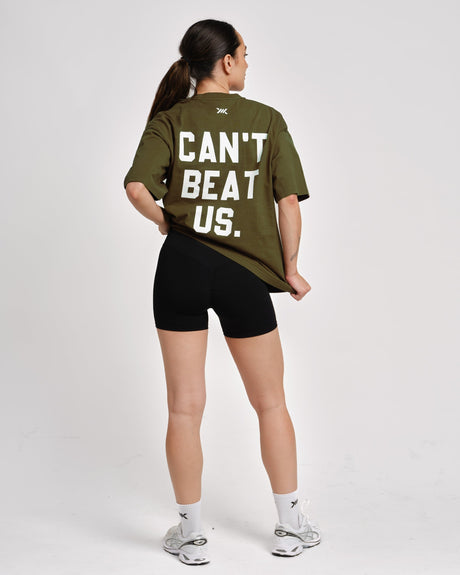 Caged T-Shirt 'CBU' – Khaki Green women