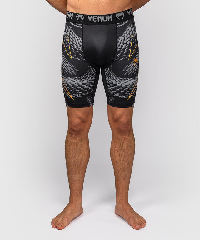 Shorts de compression Venum Matupa – Noir/Gris/Or