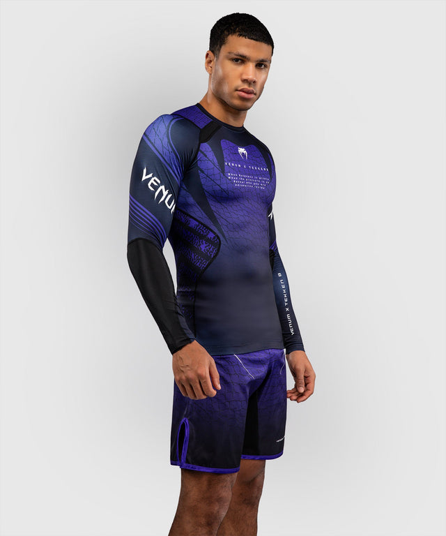 Rashguard Venum x TEKKEN 8 Kazuya Maniche Lunghe – Nero/Viola