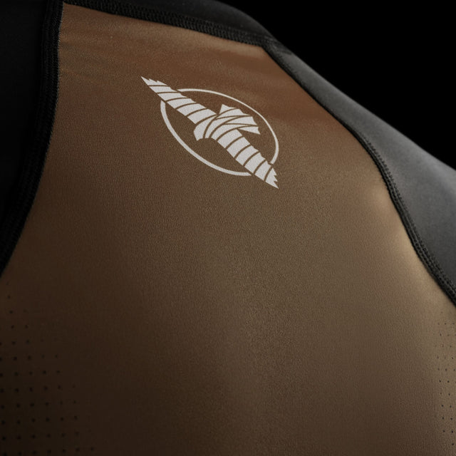 Rashguard Hayabusa Pro Ranked Maniche Lunghe - Marrone