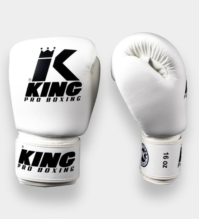 King Pro Boxing Boksehandsker BGVL3 – Hvid/Sort