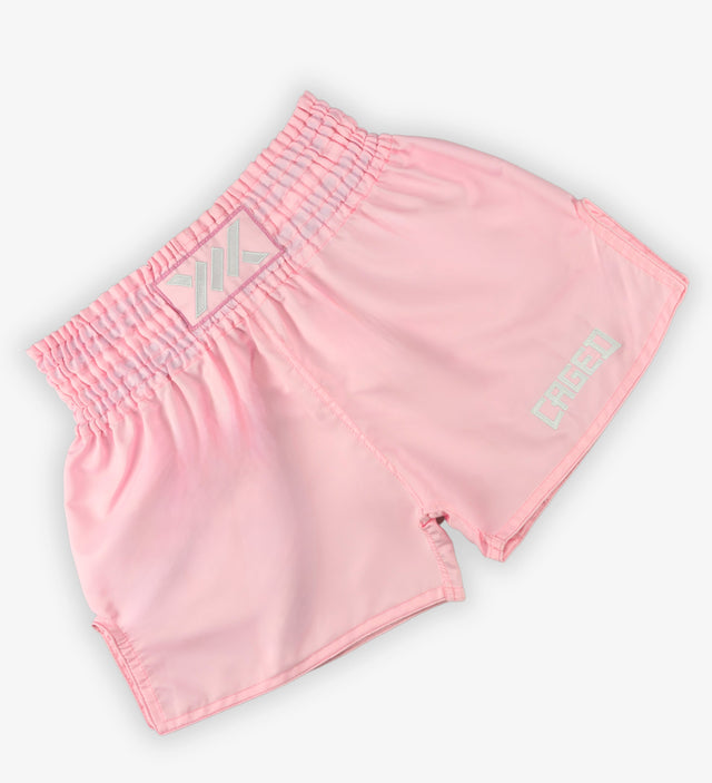 Spodenki Muay Thai Caged Classic – Baby Roze Damskie