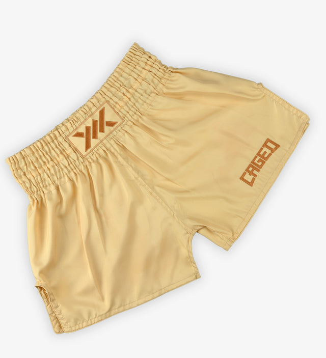 Caged Muay Thai shorts Classic - Peach
