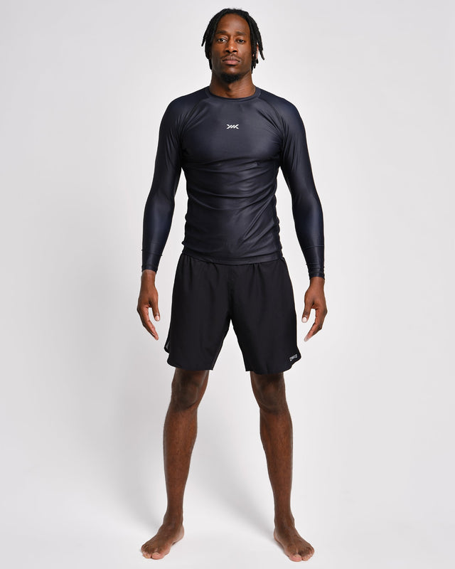 Rashguard Caged Tactical Maniche Lunghe – Nero