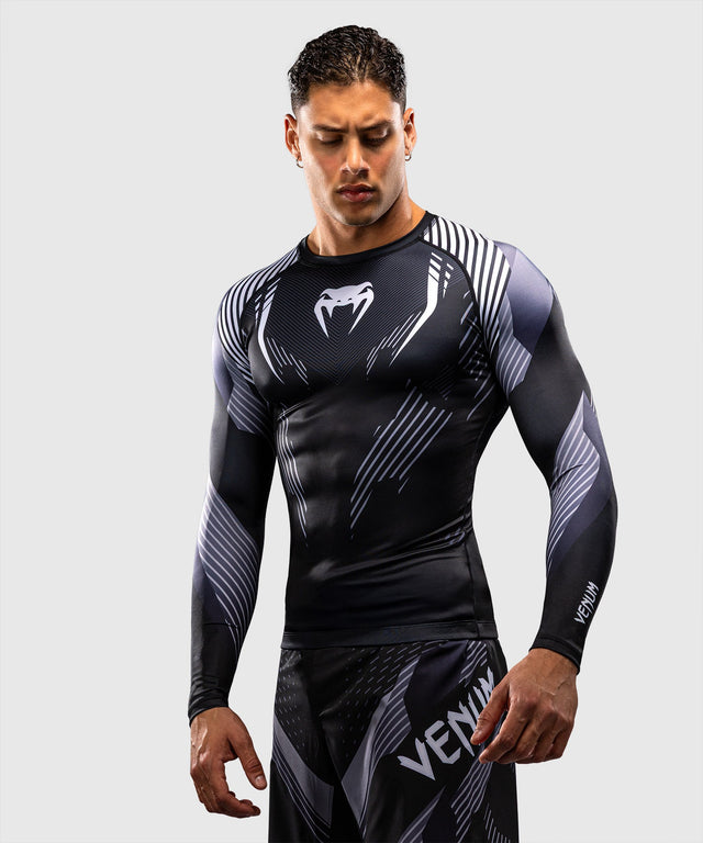 Venum Rashguard No-Gi 6.0 Lange Mouwen - Zwart/Wit