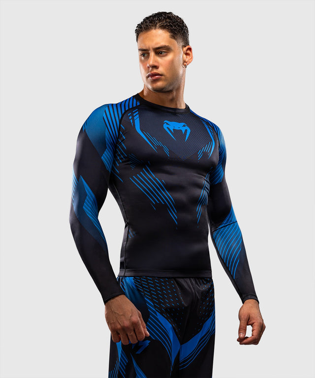 Rashguard Venum No-Gi 6.0 Dlouhé rukávy – Černá/Modrá