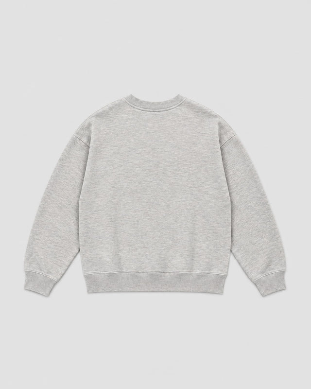 Caged Sweater Varsity – Grå melange
