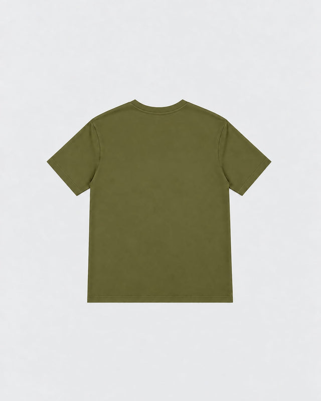 T-shirt Caged Varsity – Kaki Vert