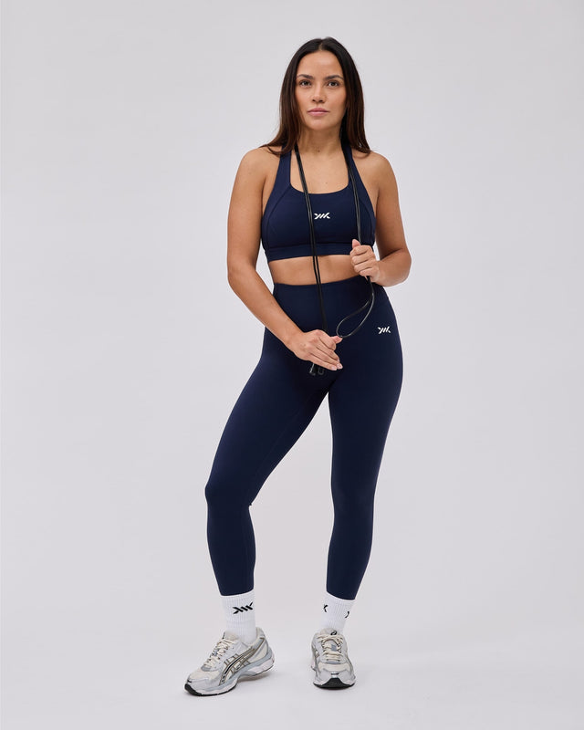 Leggings Caged Essential – Azul-marinho