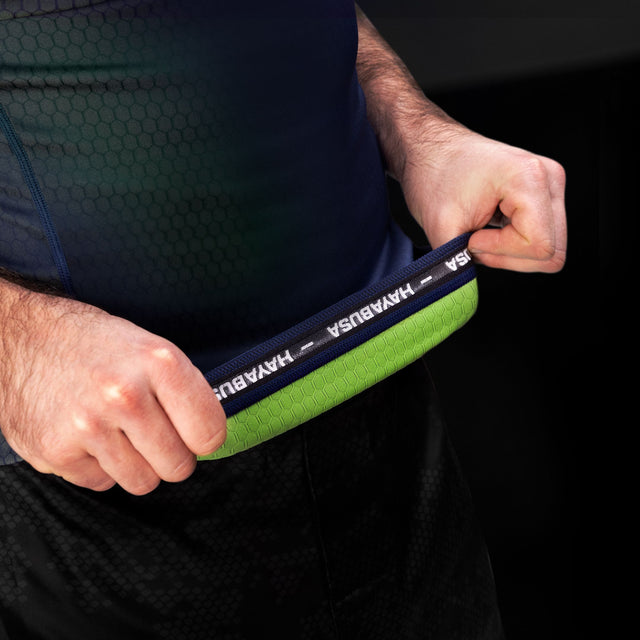 Rashguard Hayabusa Fusion Manches Courtes – Bleu/Vert