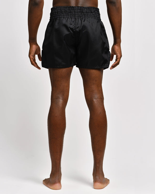 Caged Muay Thai shorts Classic – Sort/Hvid