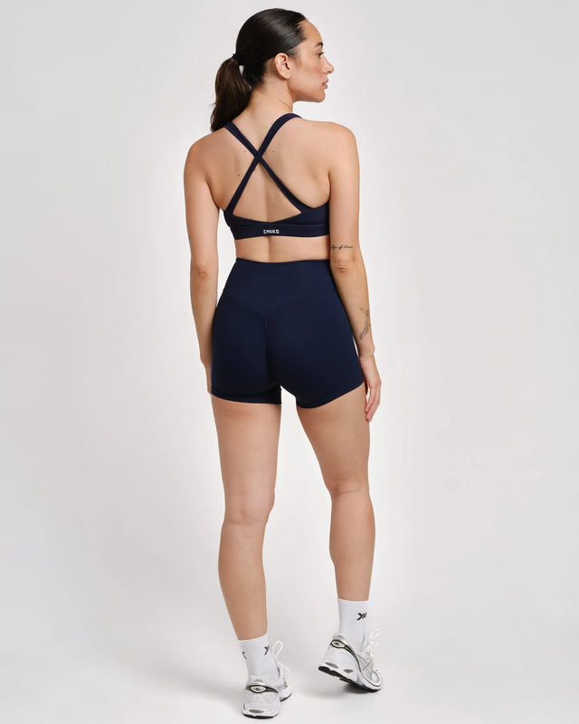 Caged Essential Sport-BH – Navy Blau