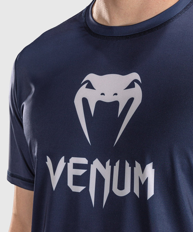 T-shirt Venum Classic Dry Tech – Blu marino/Bianco