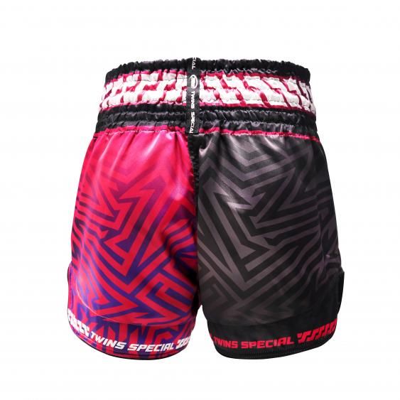 Twins Muay Thai shorts TTBL Maze - Sort/Pink