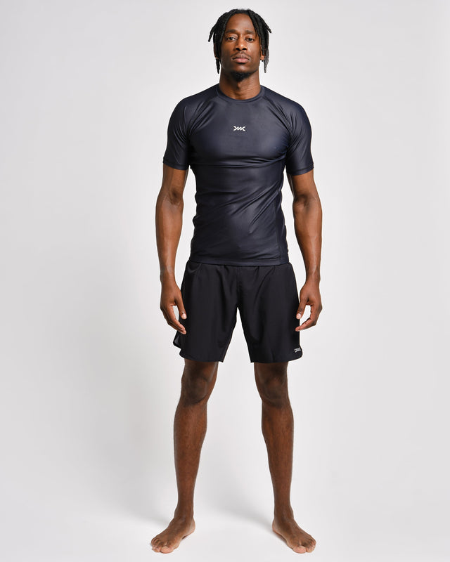 Rashguard Caged Tactical Krátké Rukávy – Černý