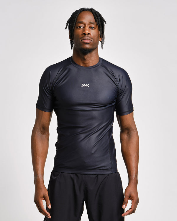 Rashguard Caged Tactical Krátké Rukávy – Černý