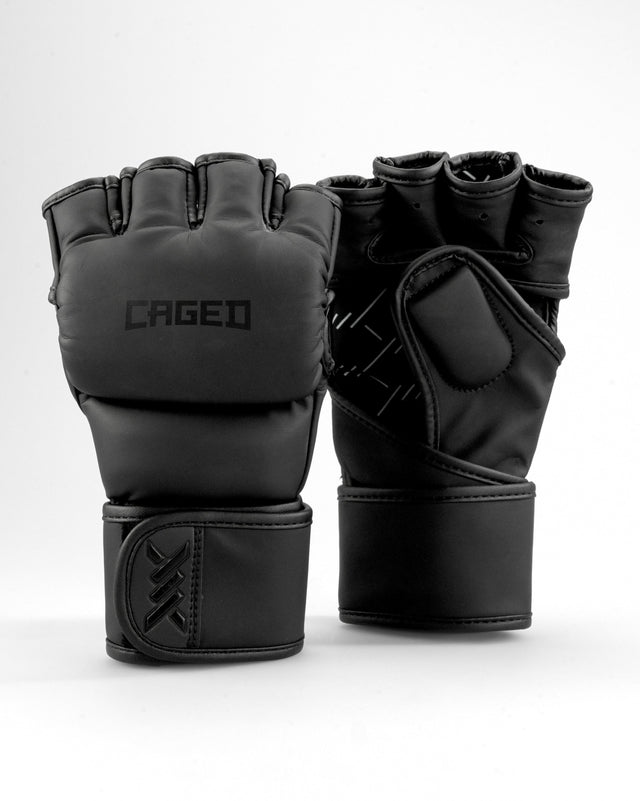 Caged MMA-Handschuhe Shadow – Matt Schwarz