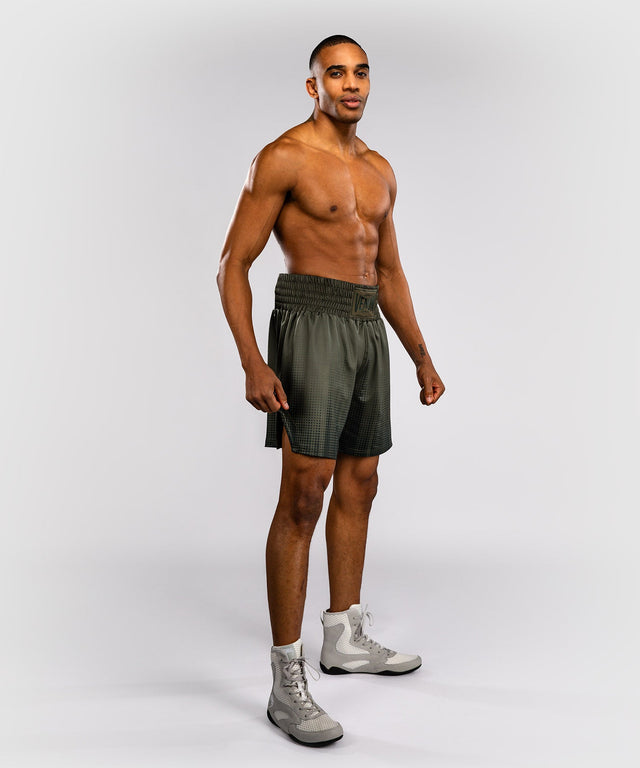 Calções de boxe Venum Stealth – Caqui/Verde-escuro