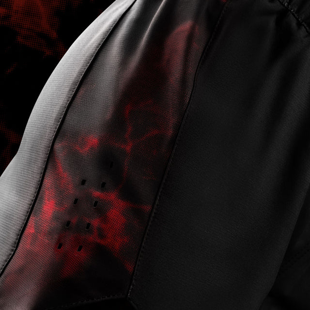 Calções de BJJ Hayabusa x UFC para mulher – Preto/Vermelho