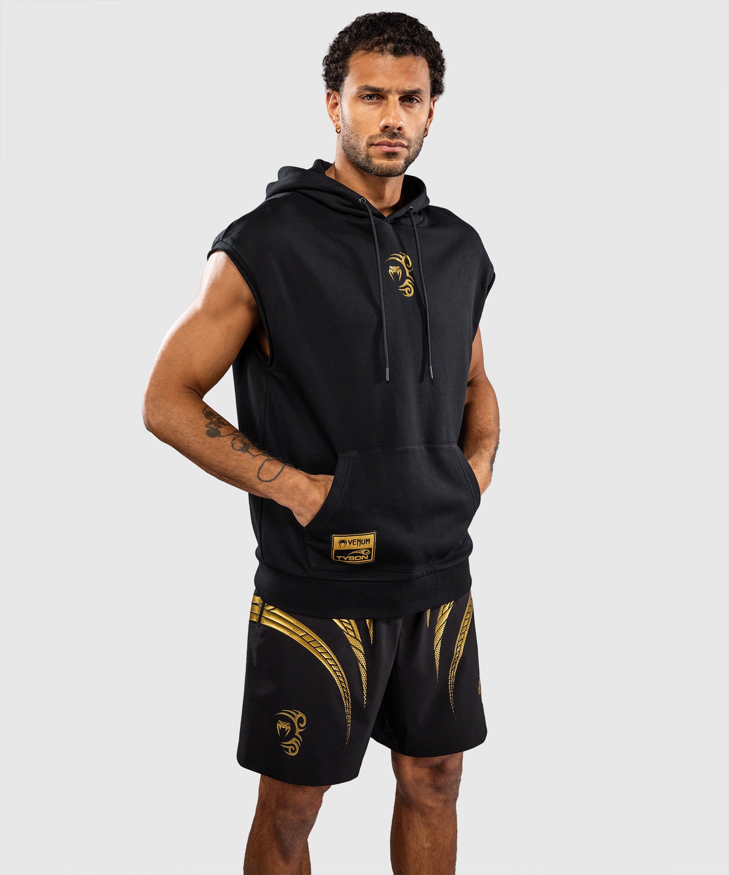 Sudadera sin mangas Venum x Mike Tyson – Negro/Oro
