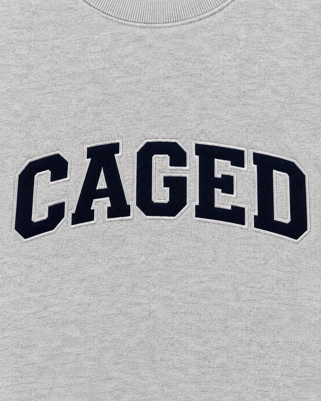 Caged Sweater Varsity – Grå melange