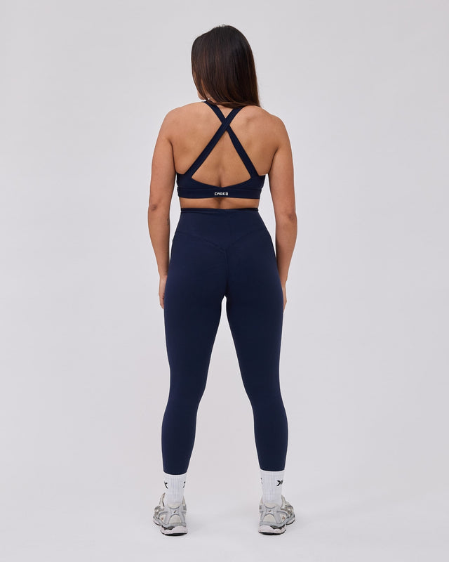 Leggings Caged Essential – Azul-marinho