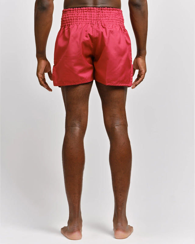 Caged Muay Thai Shorts Classic - Rood/Wit