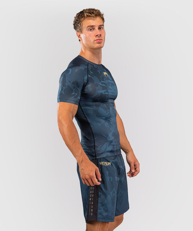 Venum Rashguard Fushiguro Kurzarm – Blau