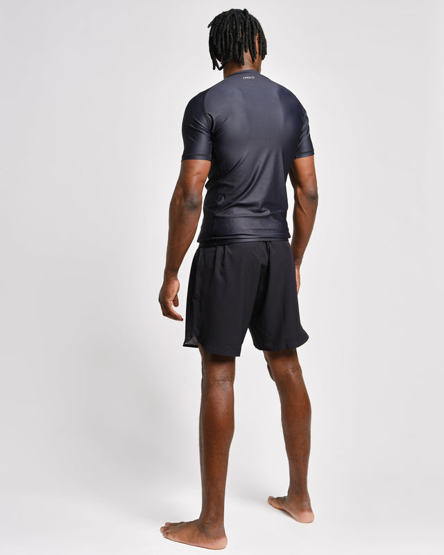 Rashguard Caged Tactical Krátké Rukávy – Černý