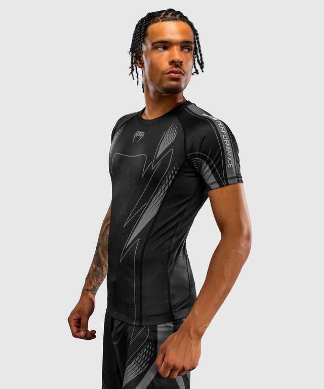 Venum Rashguard Amazonia Reborn Kurzarm – Schwarz/Grau