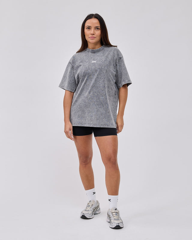 Caged Classic T-shirt - Washed Grå